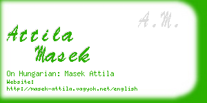 attila masek business card